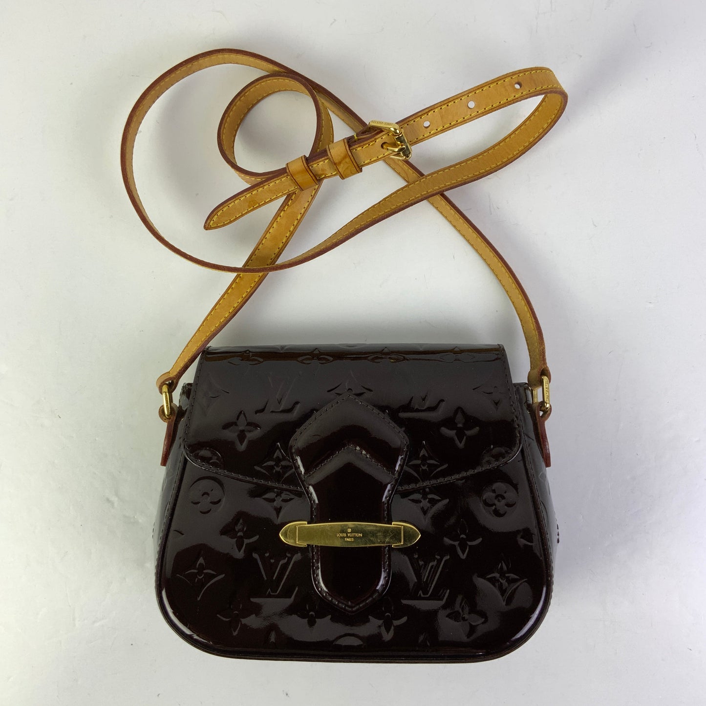 Crossbody Luxury Designer By Louis Vuitton In Maroon, Size:Small