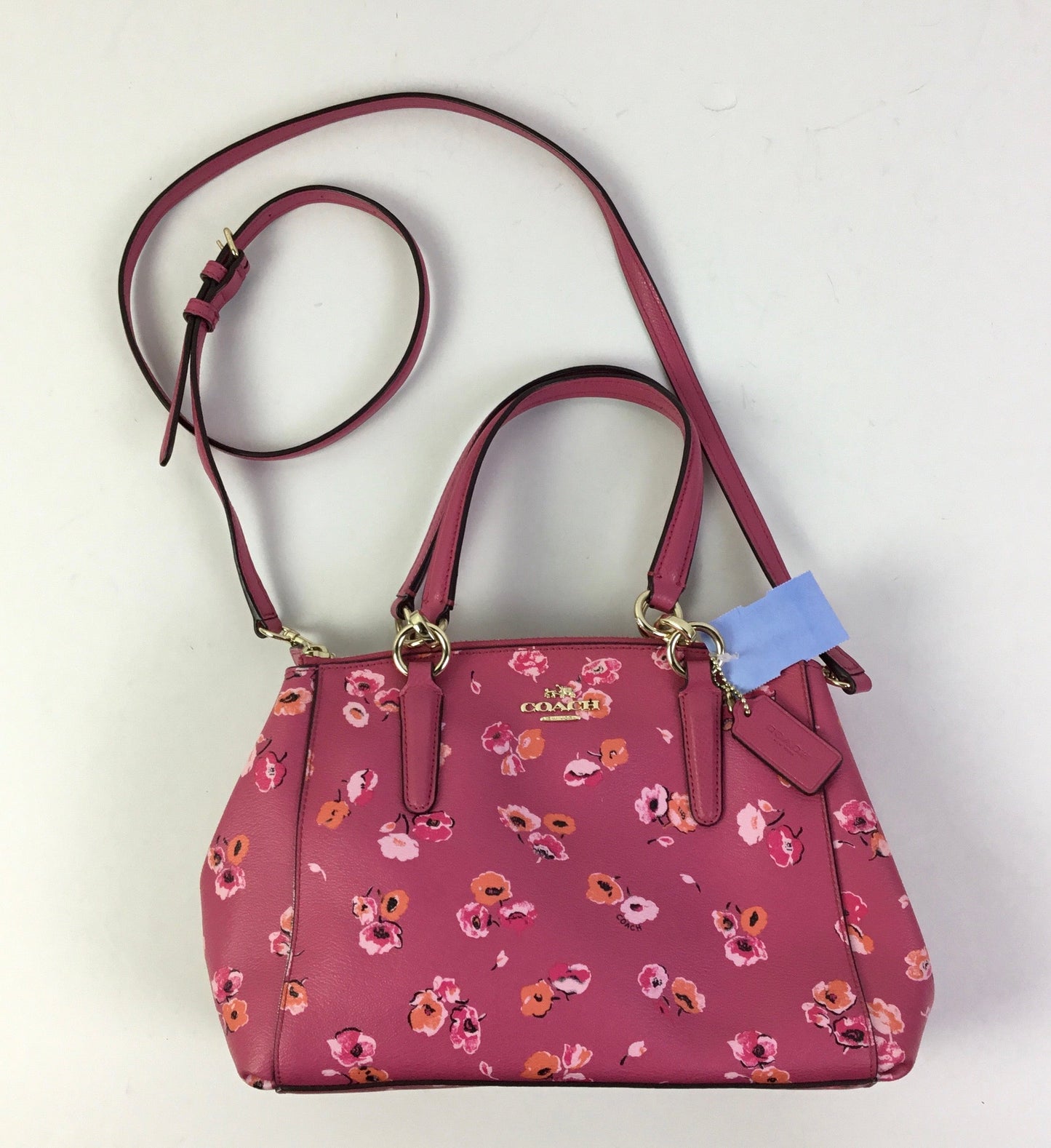 Crossbody Designer By Coach In Pink, Size:Medium
