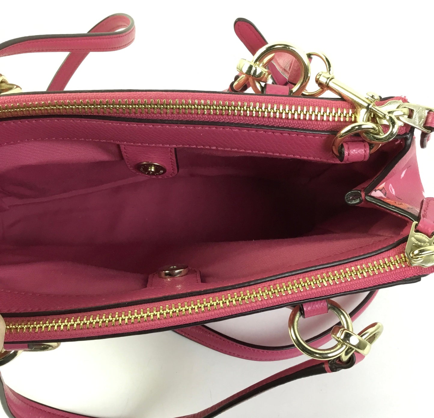 Crossbody Designer By Coach In Pink, Size:Medium
