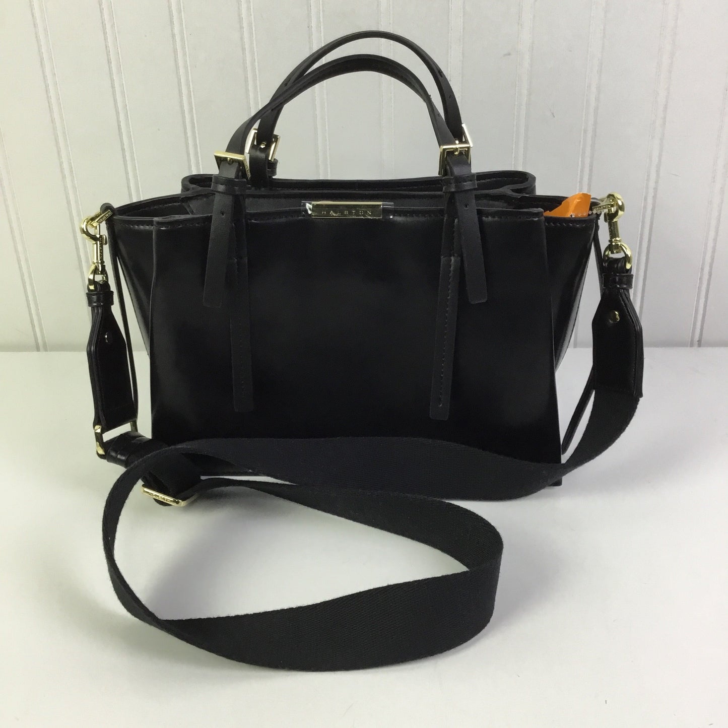 Crossbody Designer By Halston In Black, Size:Medium