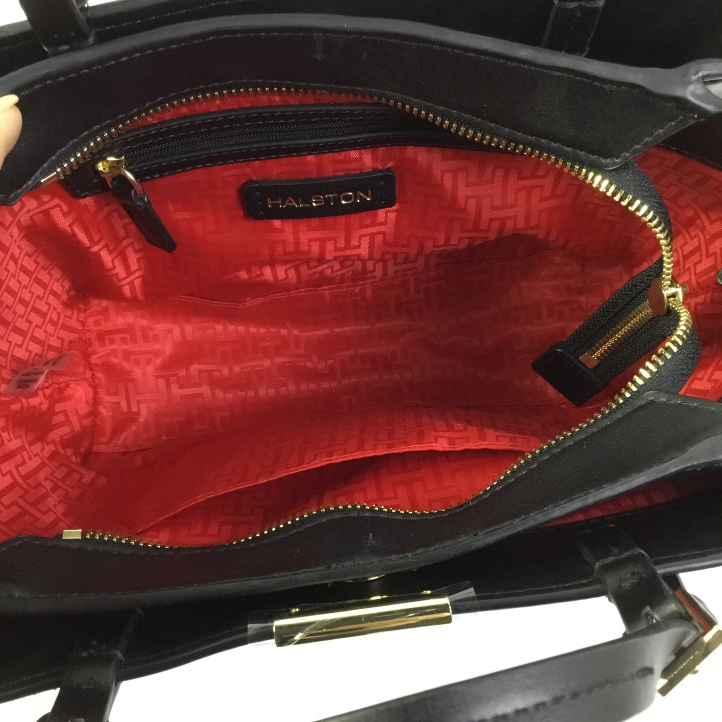 Crossbody Designer By Halston In Black, Size:Medium