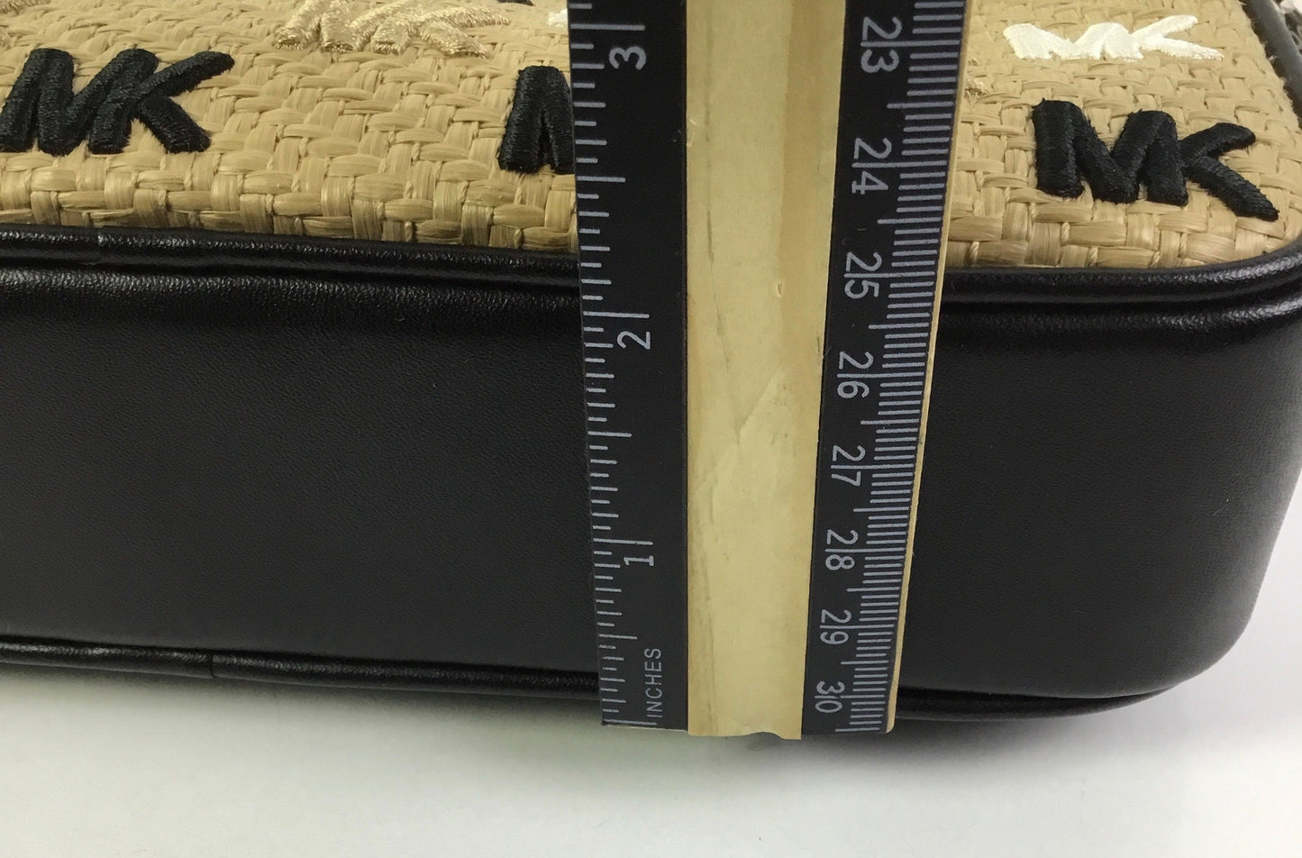 Crossbody Designer By Michael Kors In Black & Brown, Size:Medium