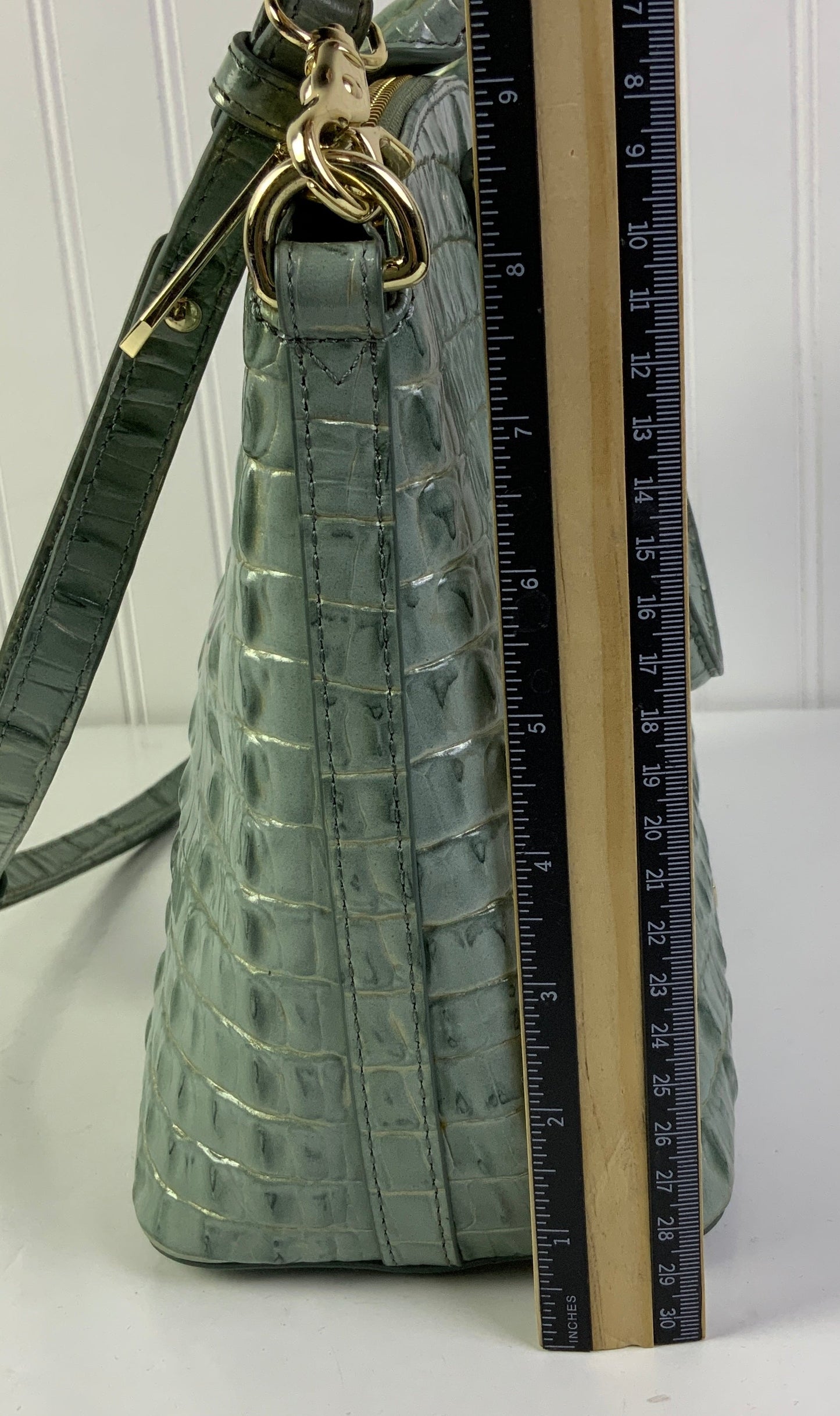 Handbag Designer By Brahmin In Aqua, Size:Medium