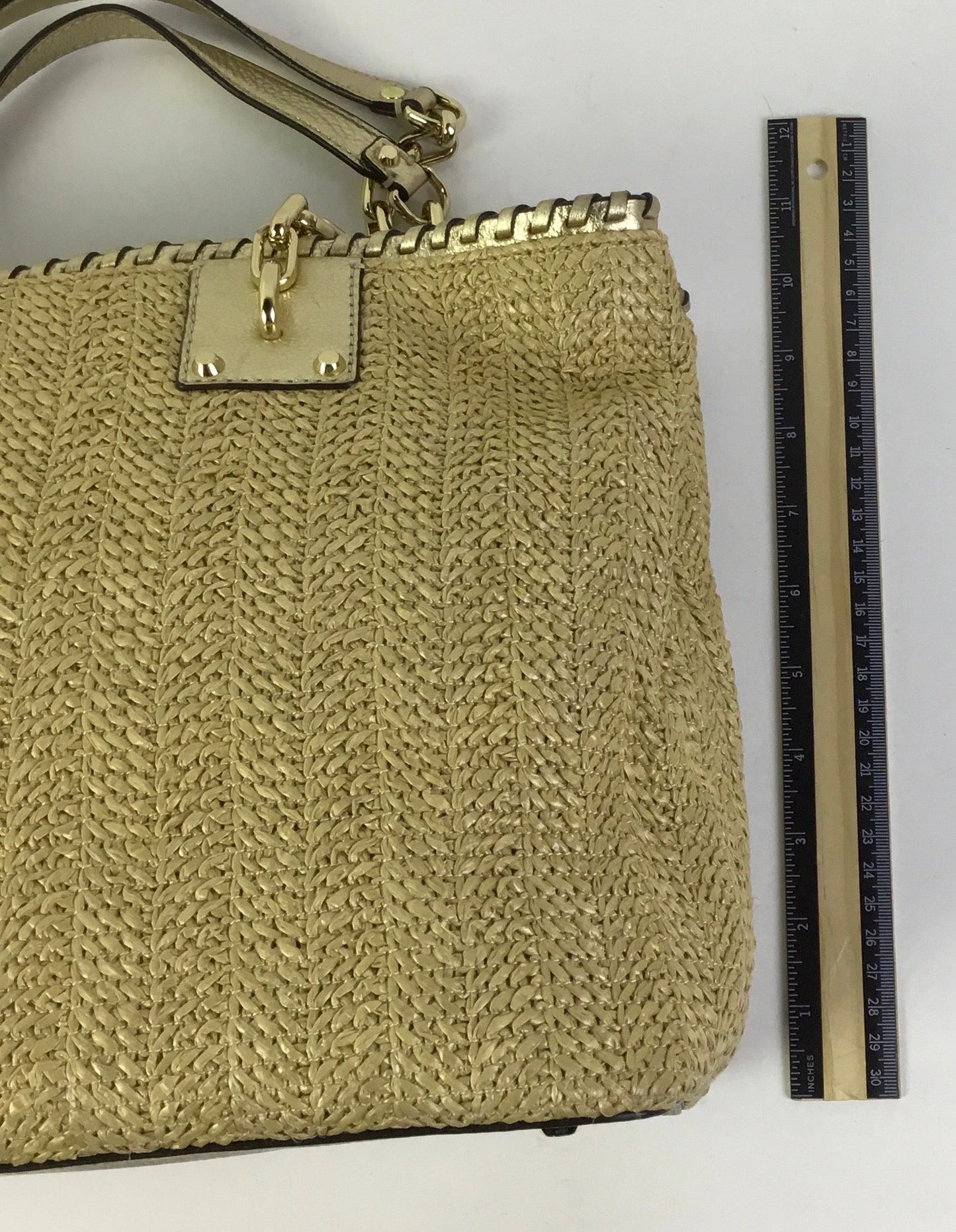 Handbag Designer By Michael Kors In Tan, Size:Medium