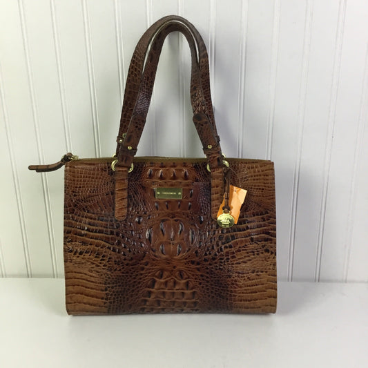 Handbag Designer By Brahmin In Brown, Size:Large