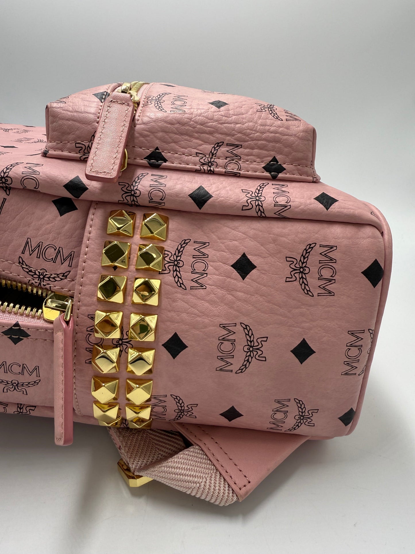 MCM Visetos Stark Side Studs Luxury Handbag / Backpack