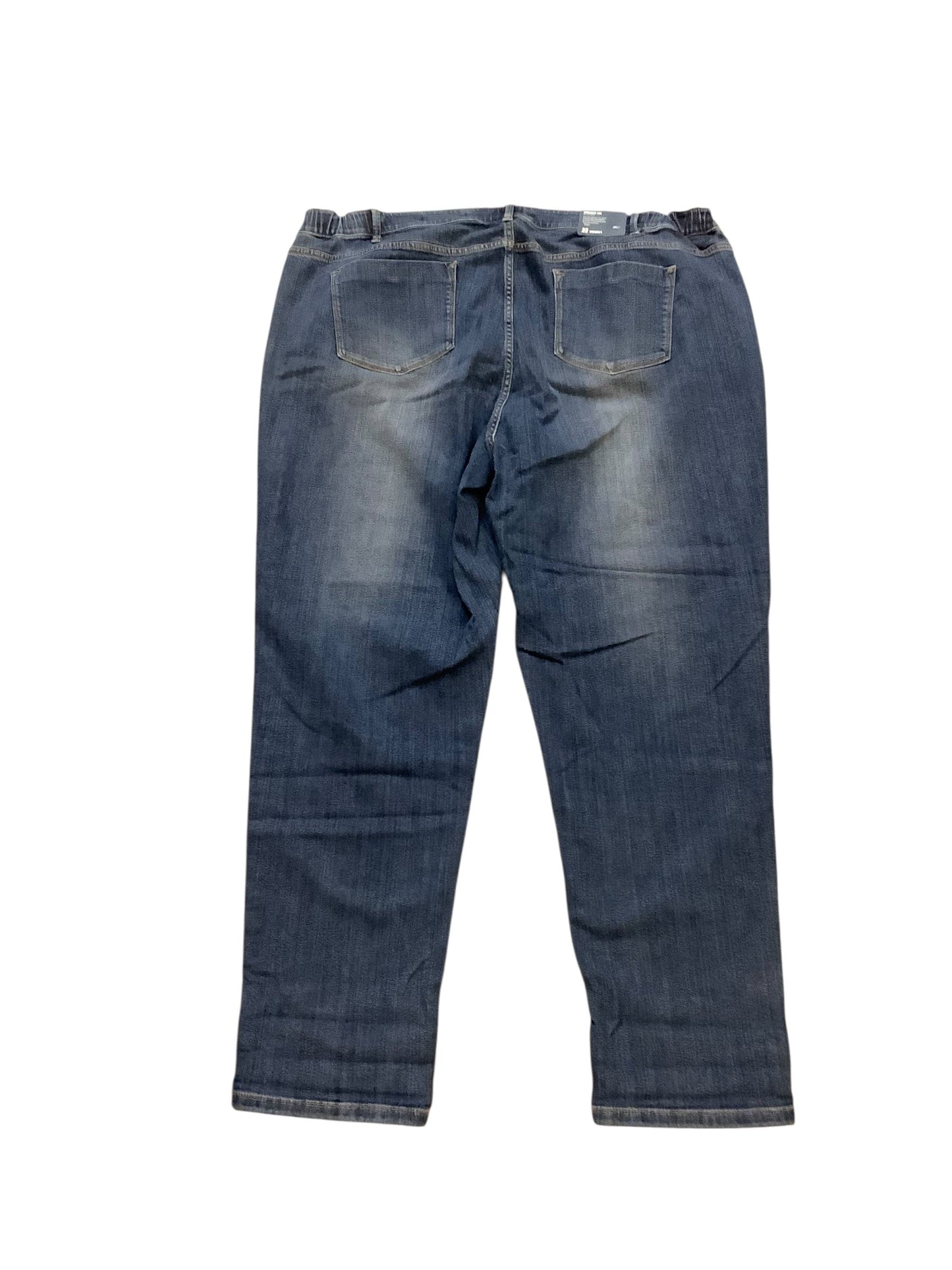 Jeans Straight By J. Jill In Blue Denim, Size:22