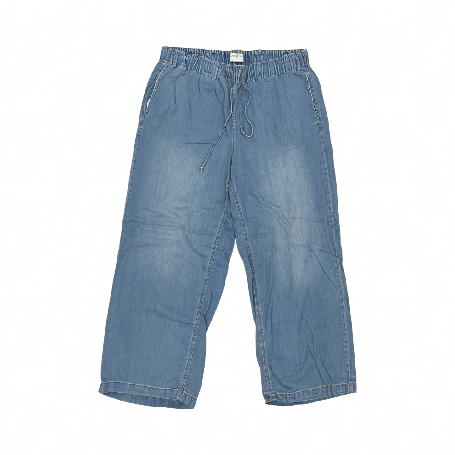Pants Wide Leg By Lane Bryant In Blue Denim, Size:16