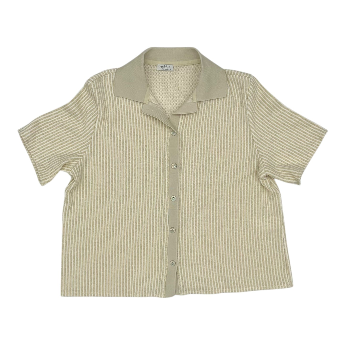 Sweater Ss By Clothes Mentor In Gold, Size:L