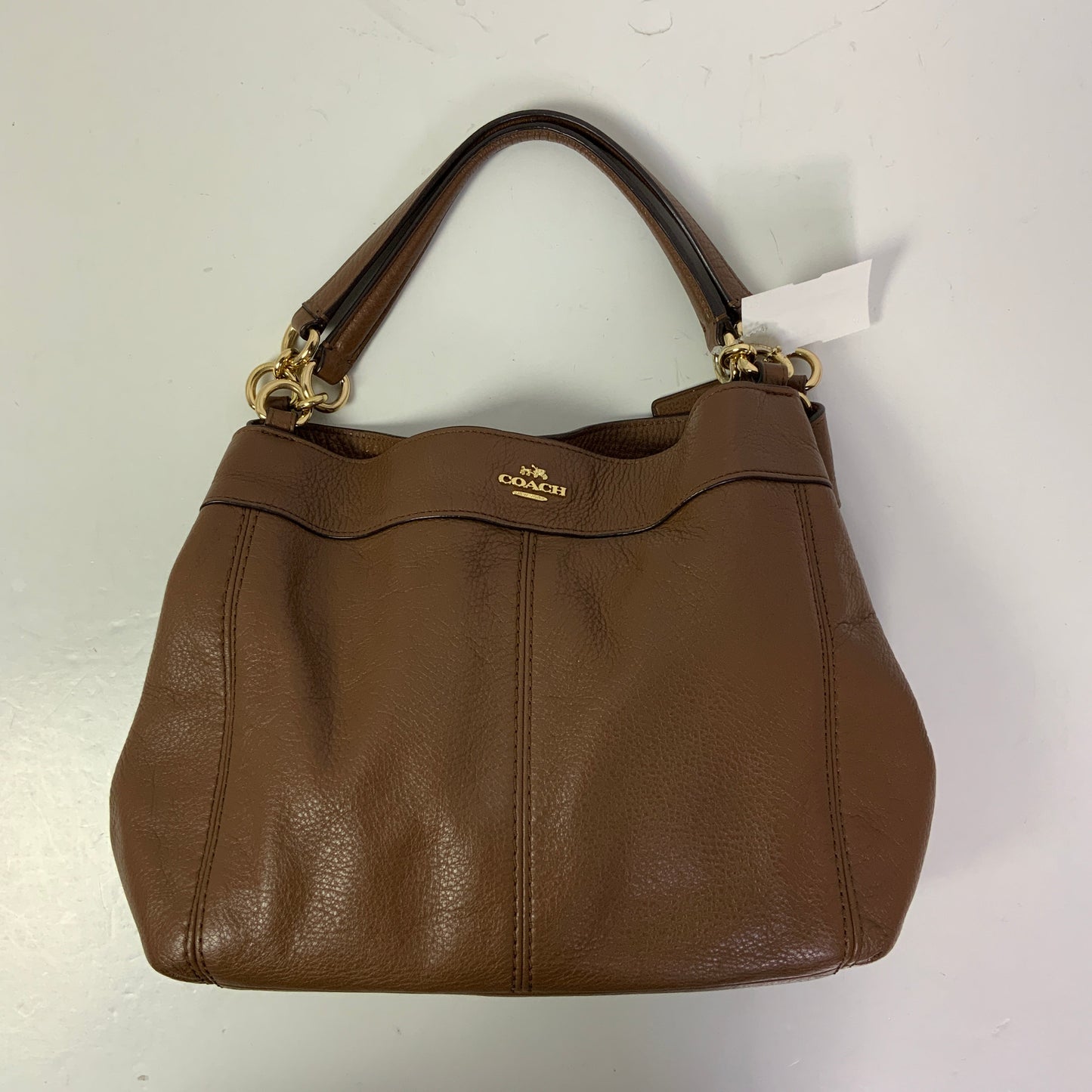 Handbag Designer By Coach In Brown, Size:Small