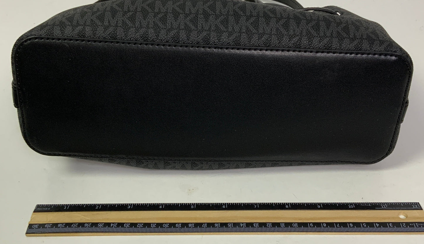 Handbag Designer By Michael Kors In Black & Grey, Size:Medium