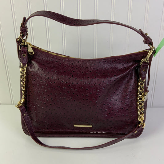 Handbag Designer By Brahmin In Maroon, Size:Medium