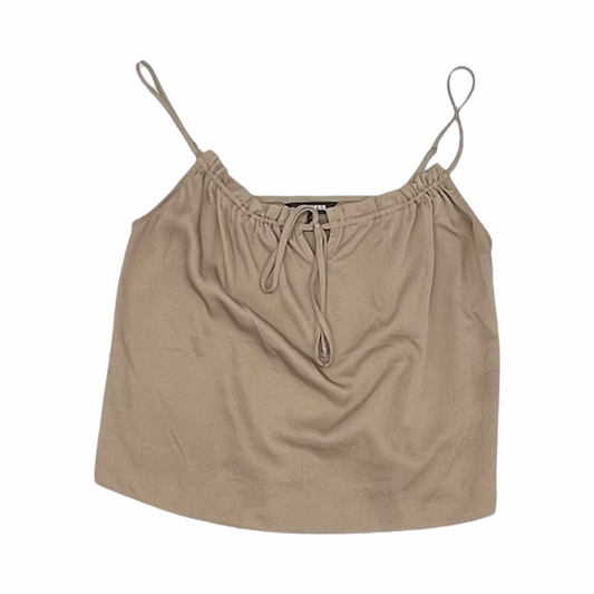 Blouse Sleeveless By Express In Brown, Size:S
