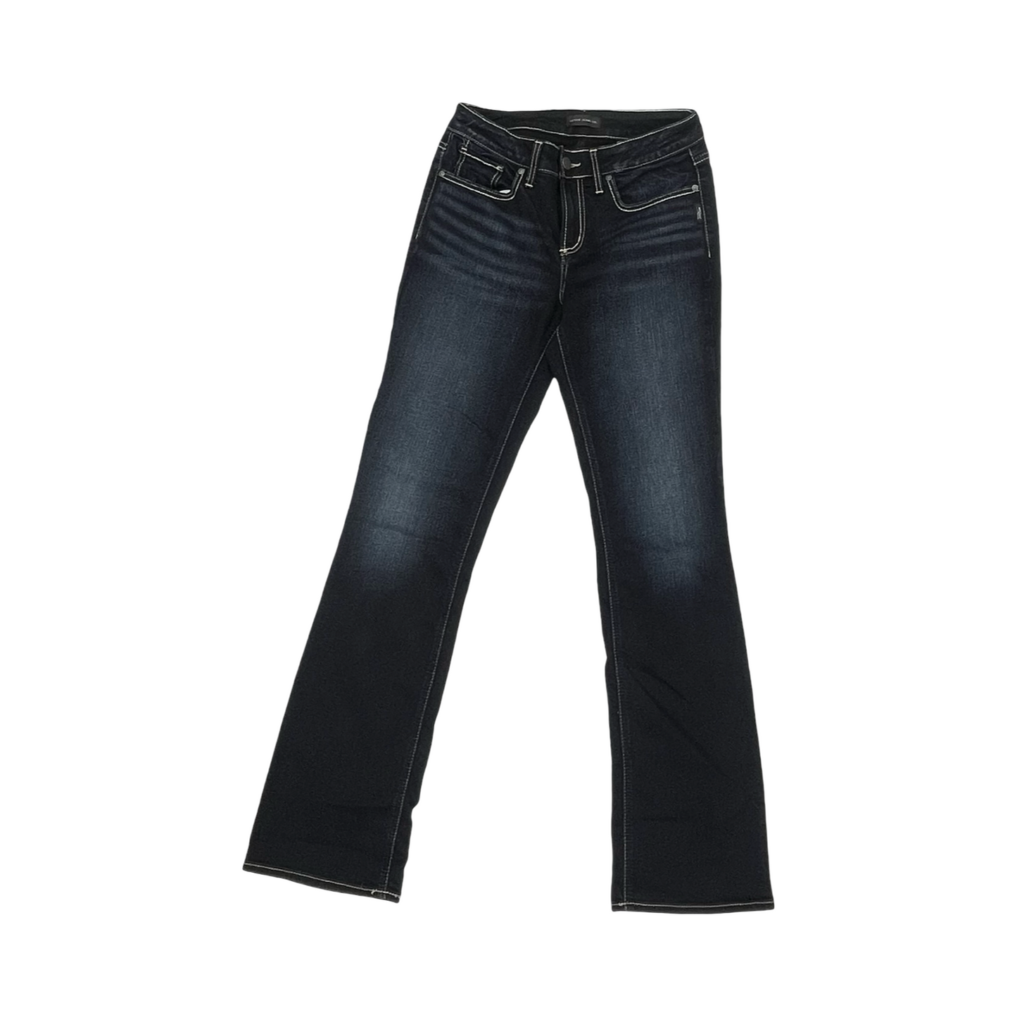 Jeans Boot Cut By Silver In Blue Denim, Size:8