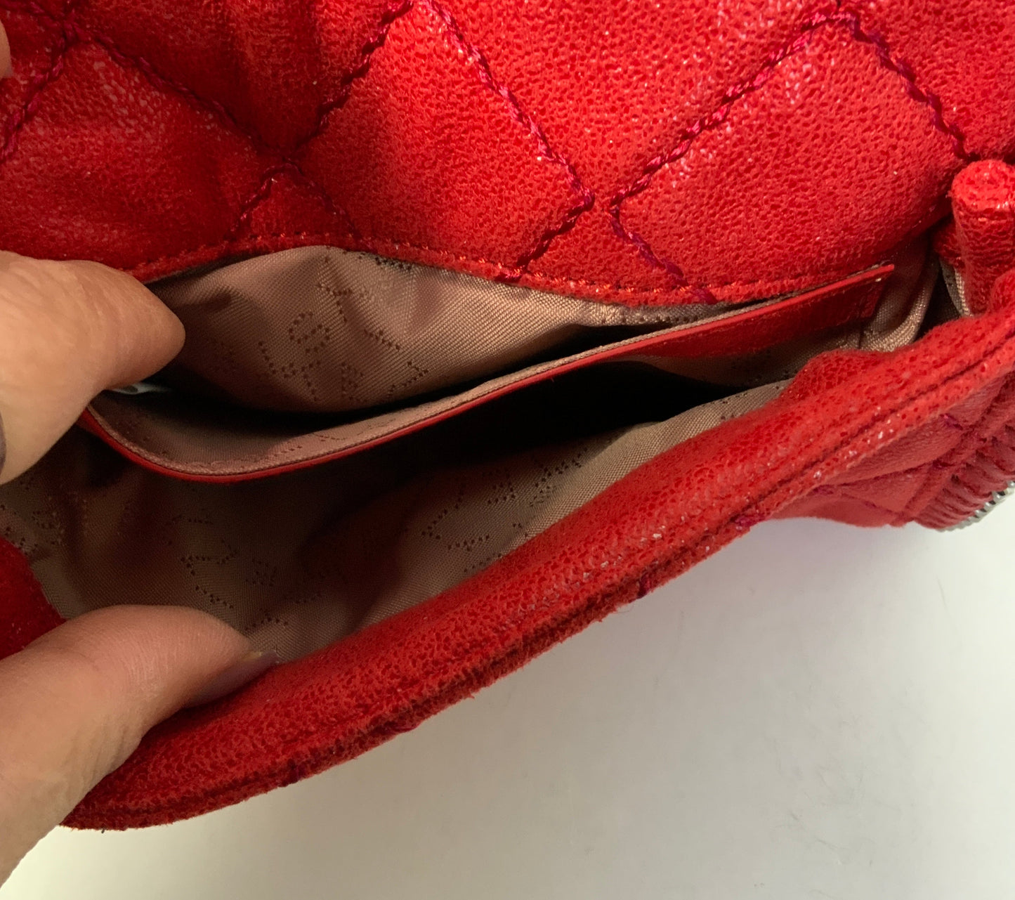 Crossbody Luxury Designer By Stella Mccartney In Red, Size:Small