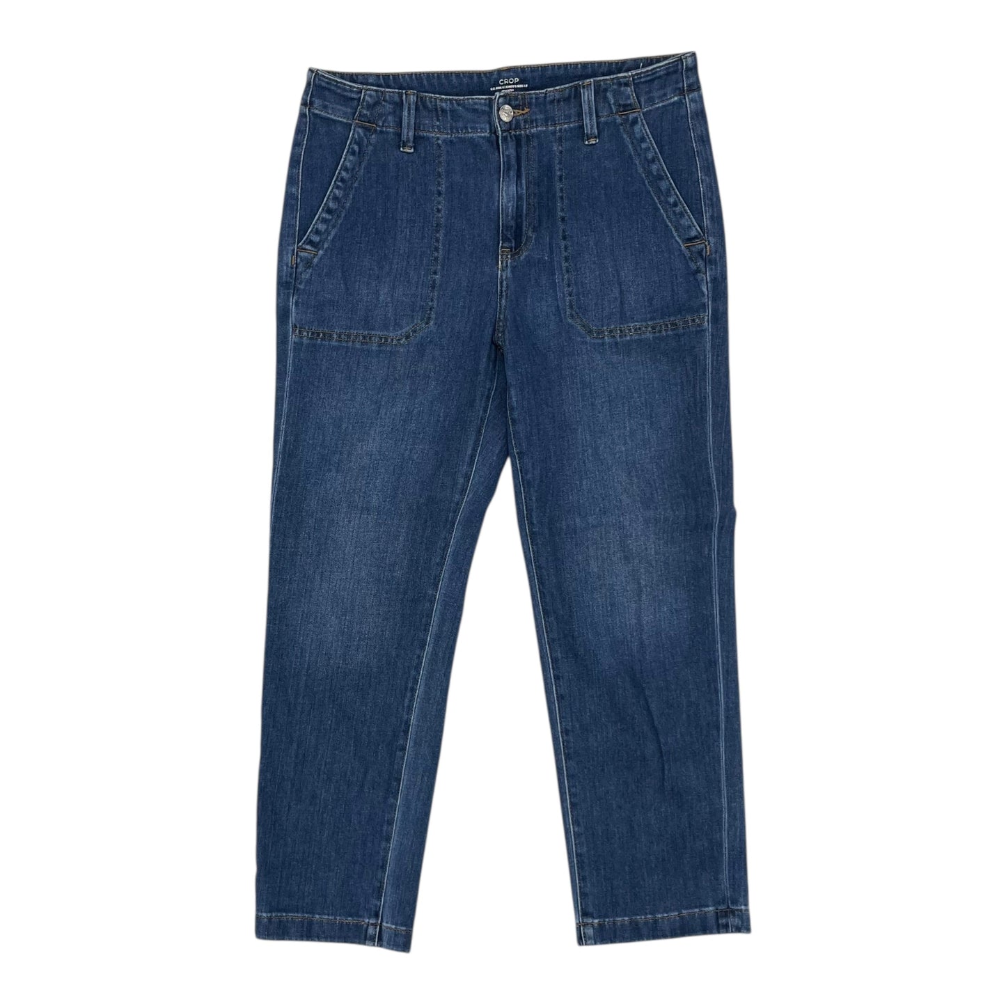 Jeans Cropped By Chicos In Blue Denim, Size:6