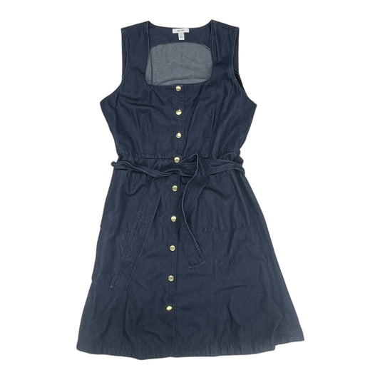 Dress Party Midi By Nine West In Blue Denim, Size:L