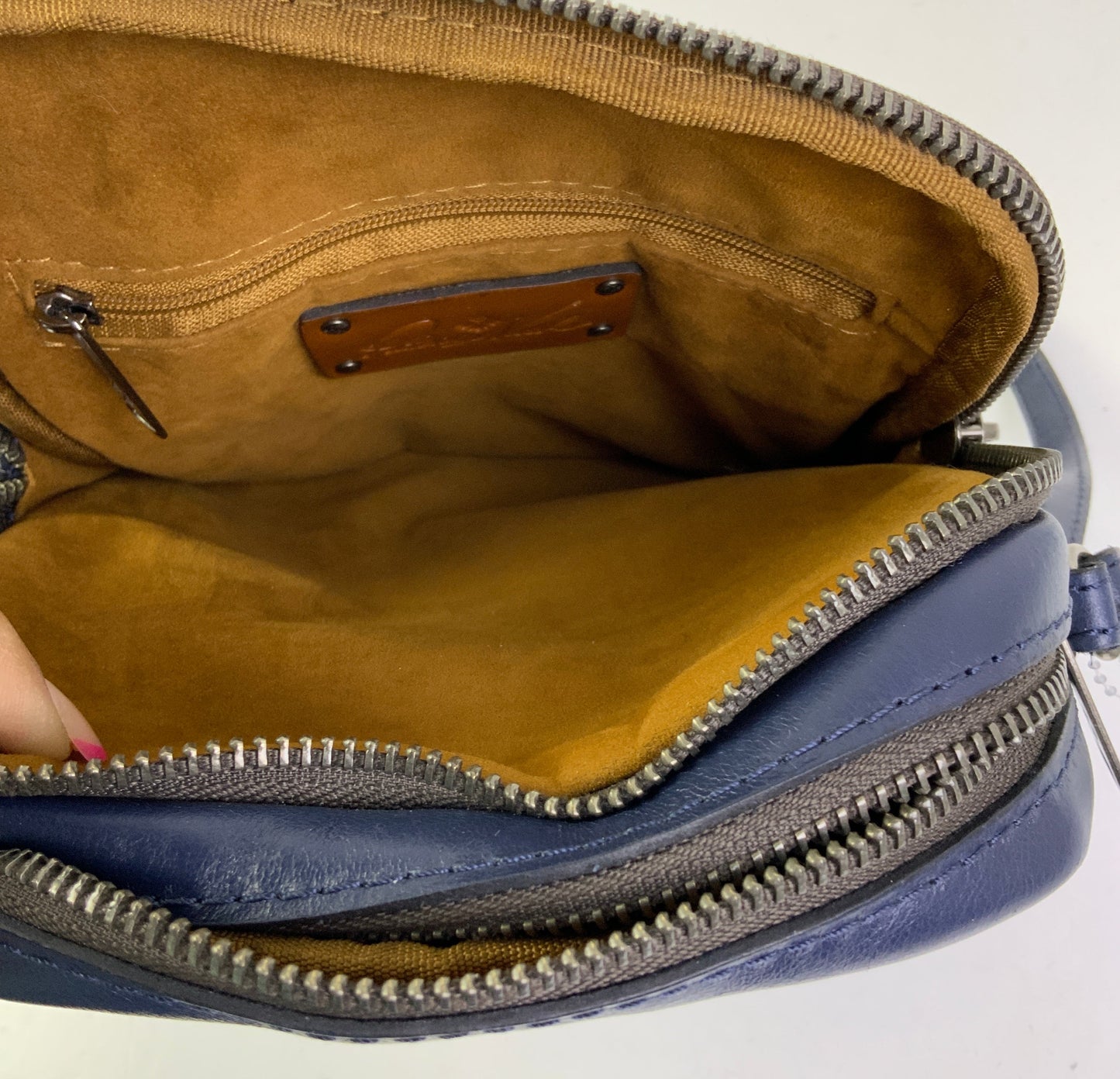 Crossbody Designer By Patricia Nash In Navy, Size:Small