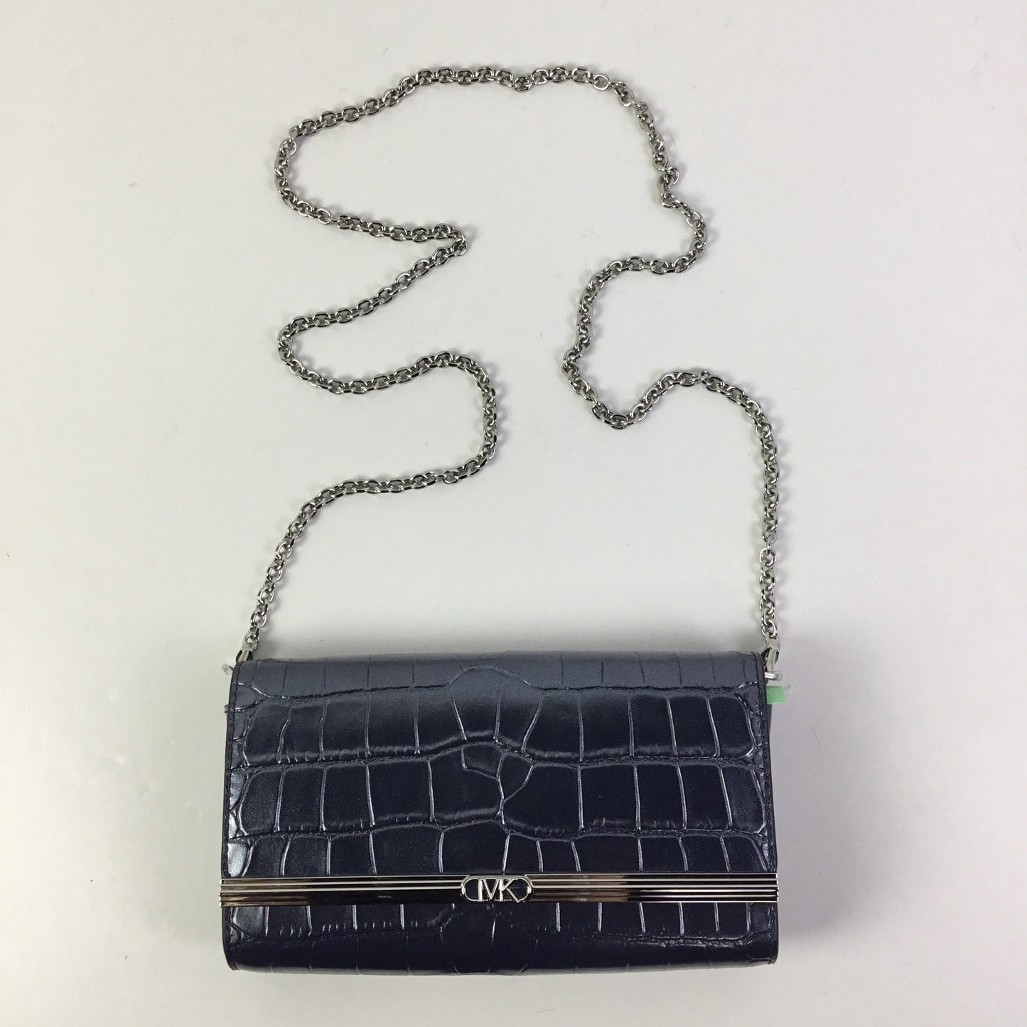 Clutch Designer By Michael Kors In Blue, Size:Small