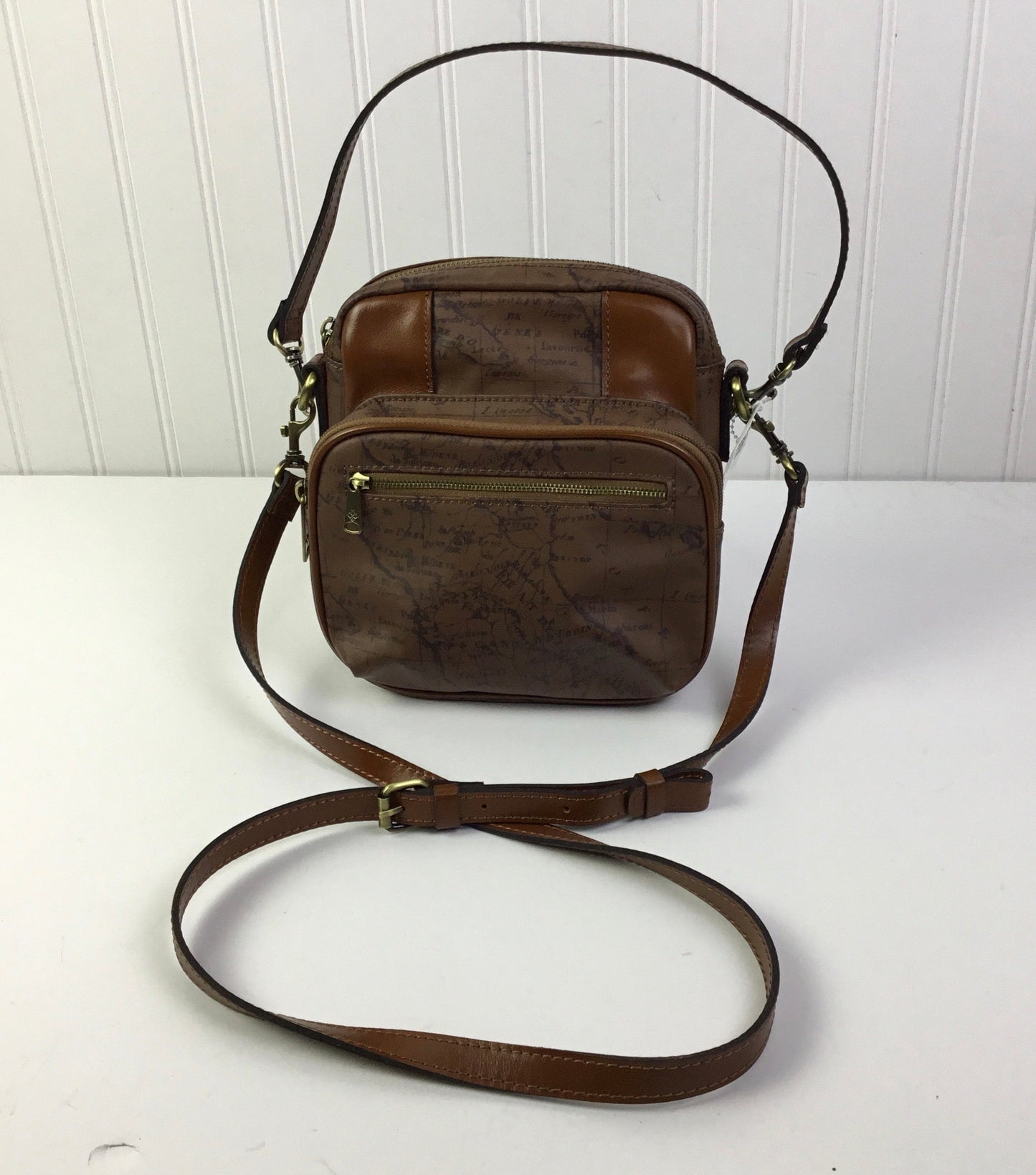 Crossbody Designer By Patricia Nash In Brown, Size:Small