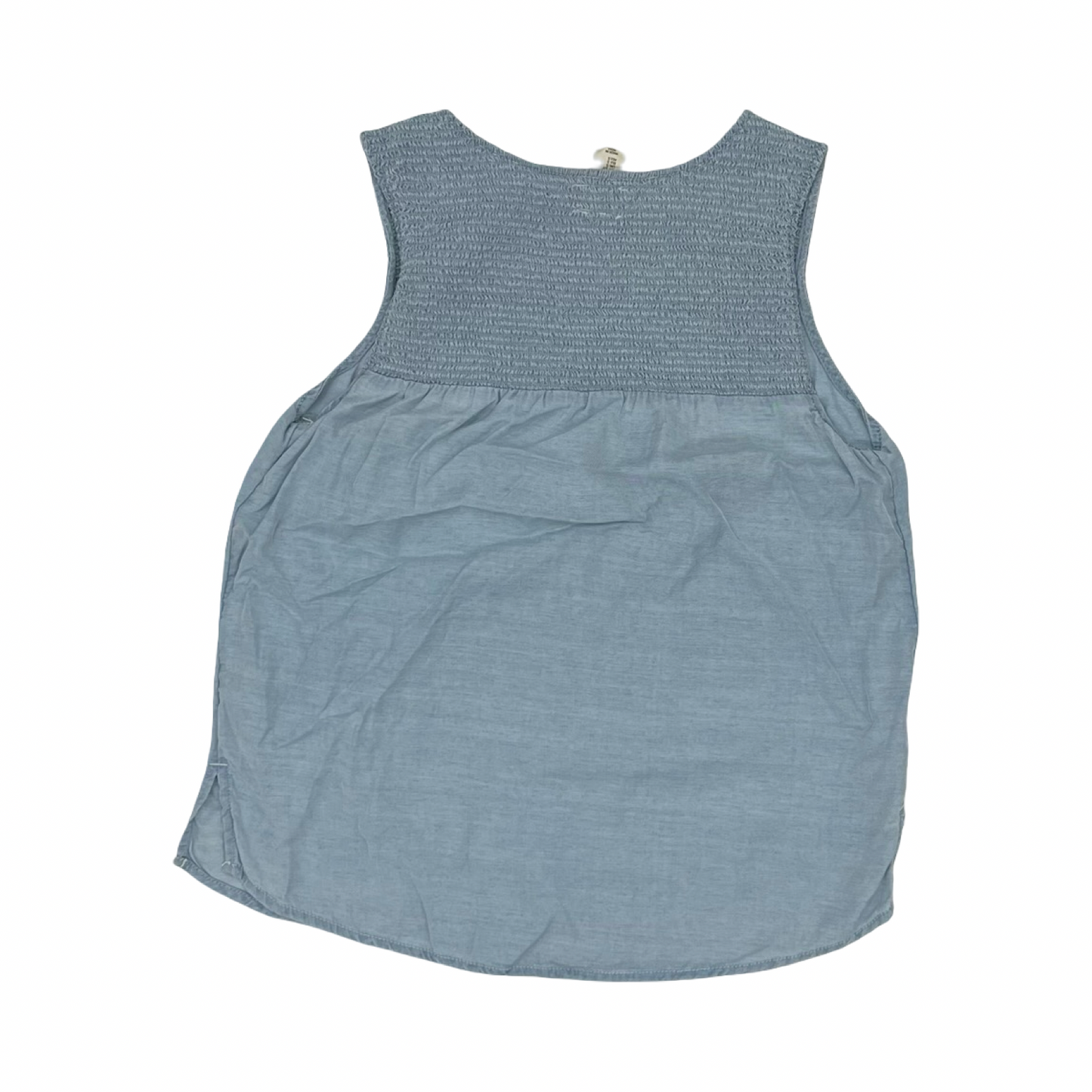 Blouse Sleeveless By Joie In Blue Denim, Size:S