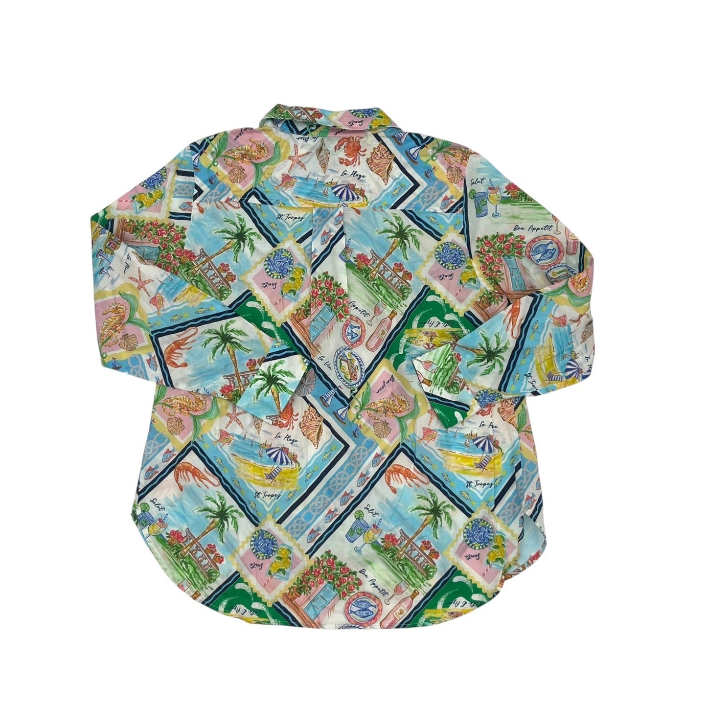 Blouse Ls By Talbots In Multi, Size:1X