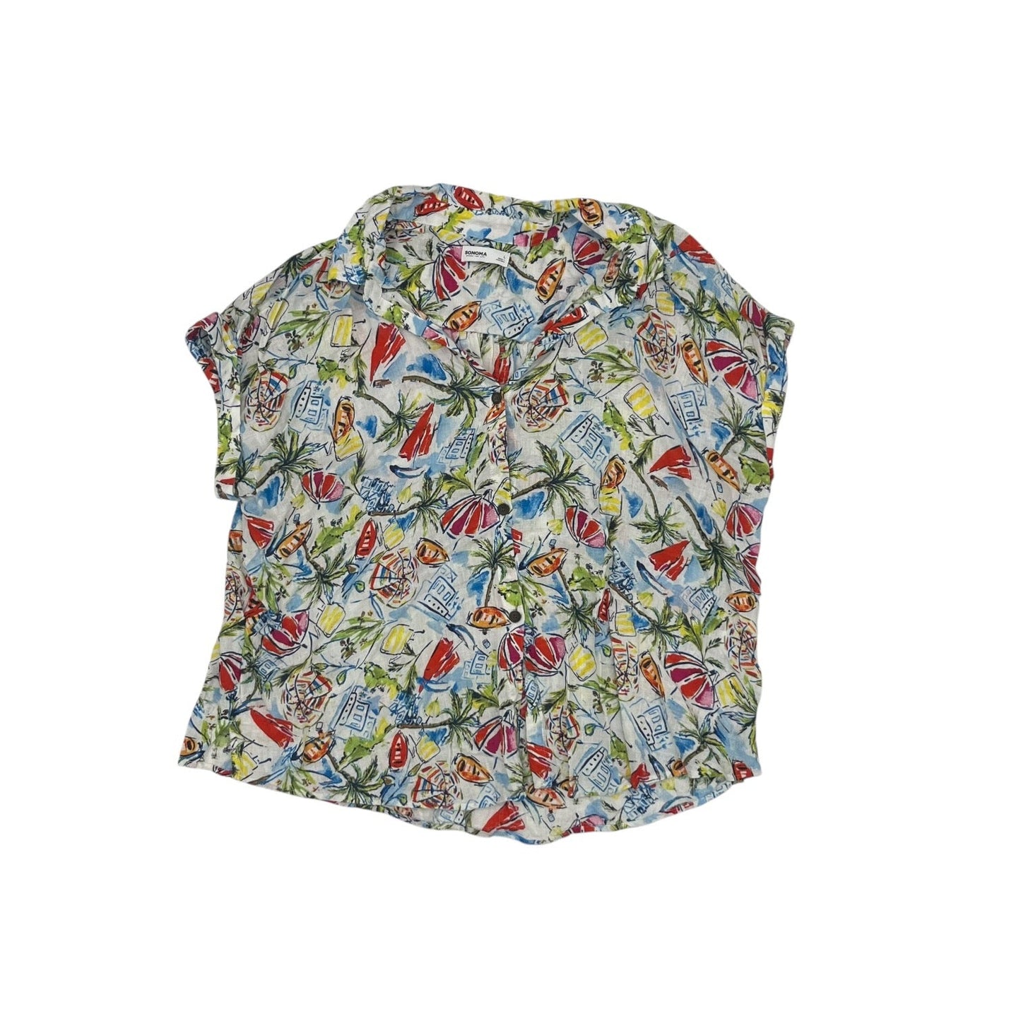 Blouse Ss By Sonoma In Multi, Size:L