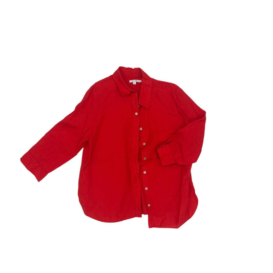 Blouse Ls By Chicos In Red, Size:L