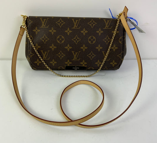 Handbag Luxury Designer By Louis Vuitton In Brown, Size:Medium