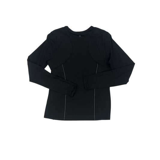 Athletic Top Ls Crewneck By Athleta In Black, Size:M