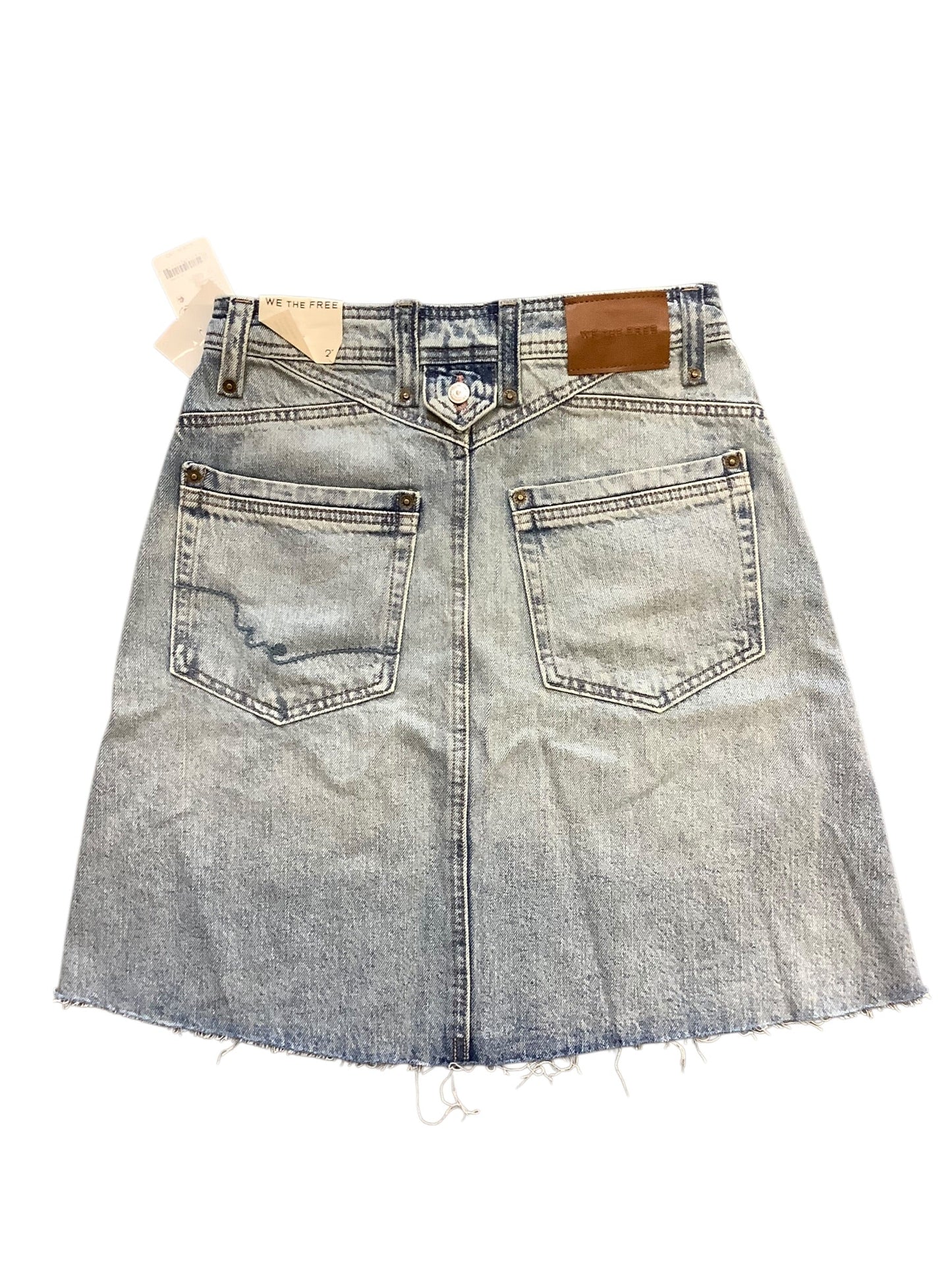 Skirt Mini & Short By We The Free In Blue Denim, Size:4(27)