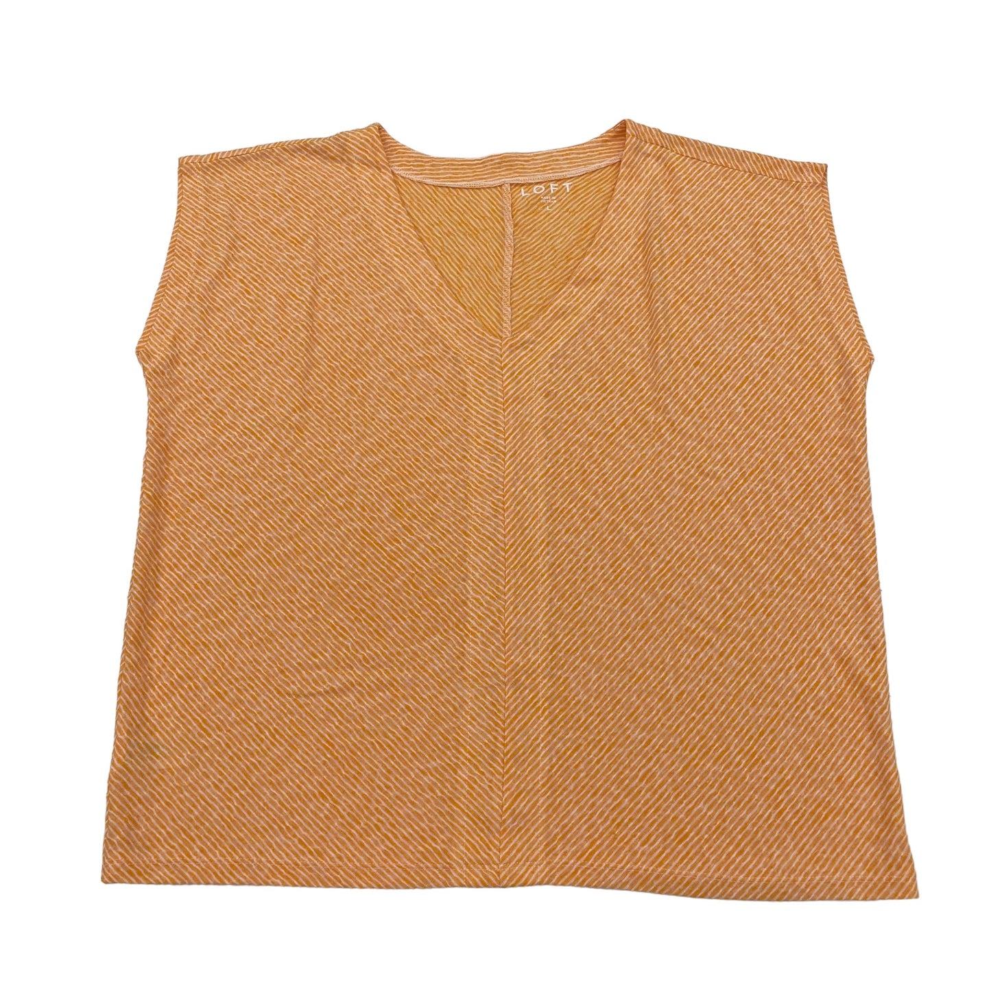 ORANGE TOP LS by LOFT Size:L