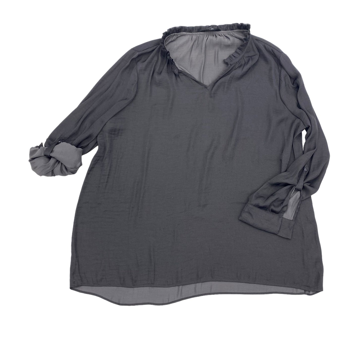 GREY SIMPLY VERA BLOUSE LS, Size XL