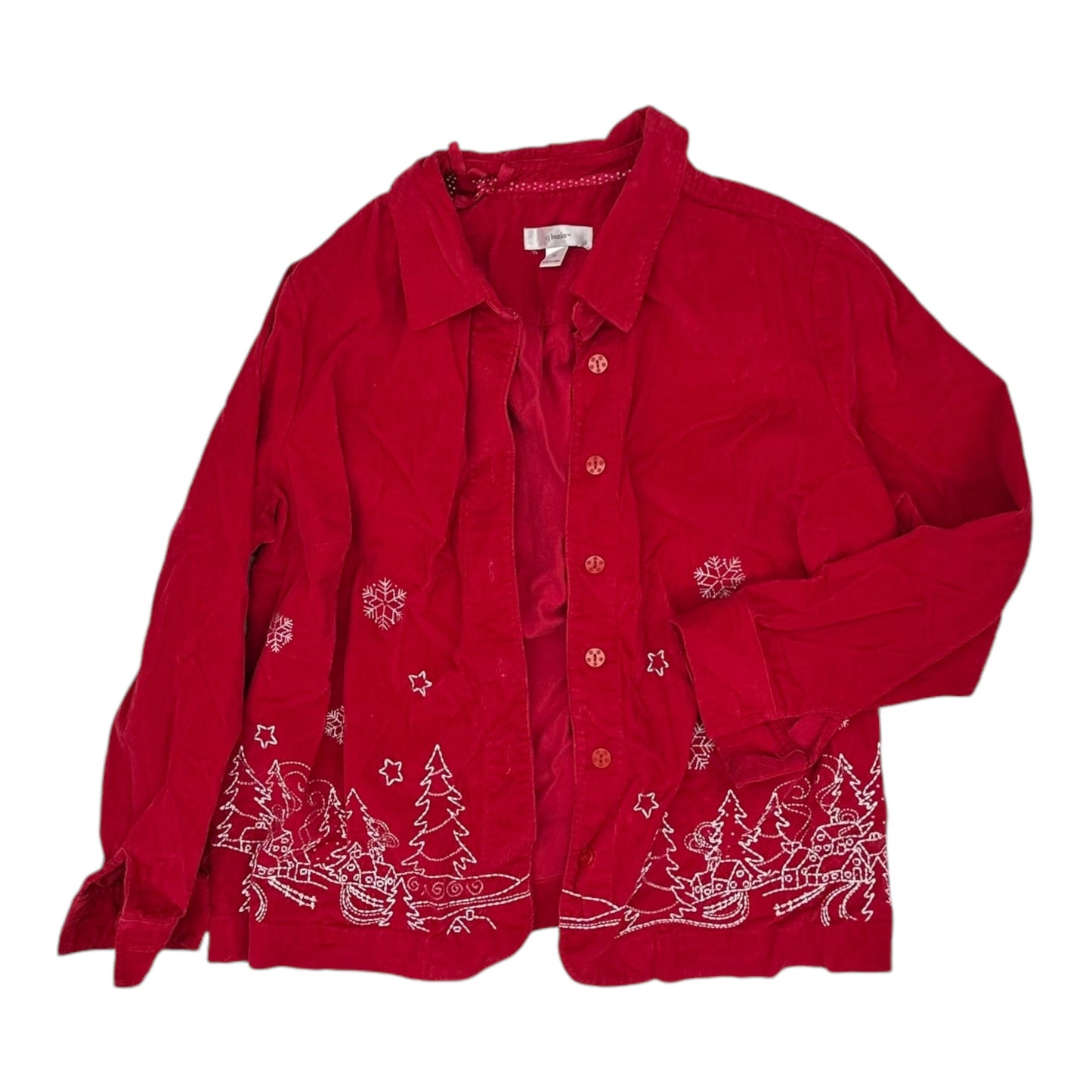 Jacket Other By Cj Banks In Red, Size:1X