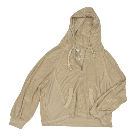 Sweatshirt Hoodie By Loveriche In Beige, Size:1X