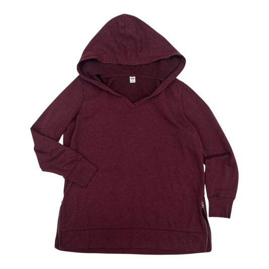 Sweatshirt Hoodie By Old Navy In Maroon, Size:M