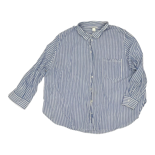 Top Ls By H&M In Blue & White, Size:Xxl