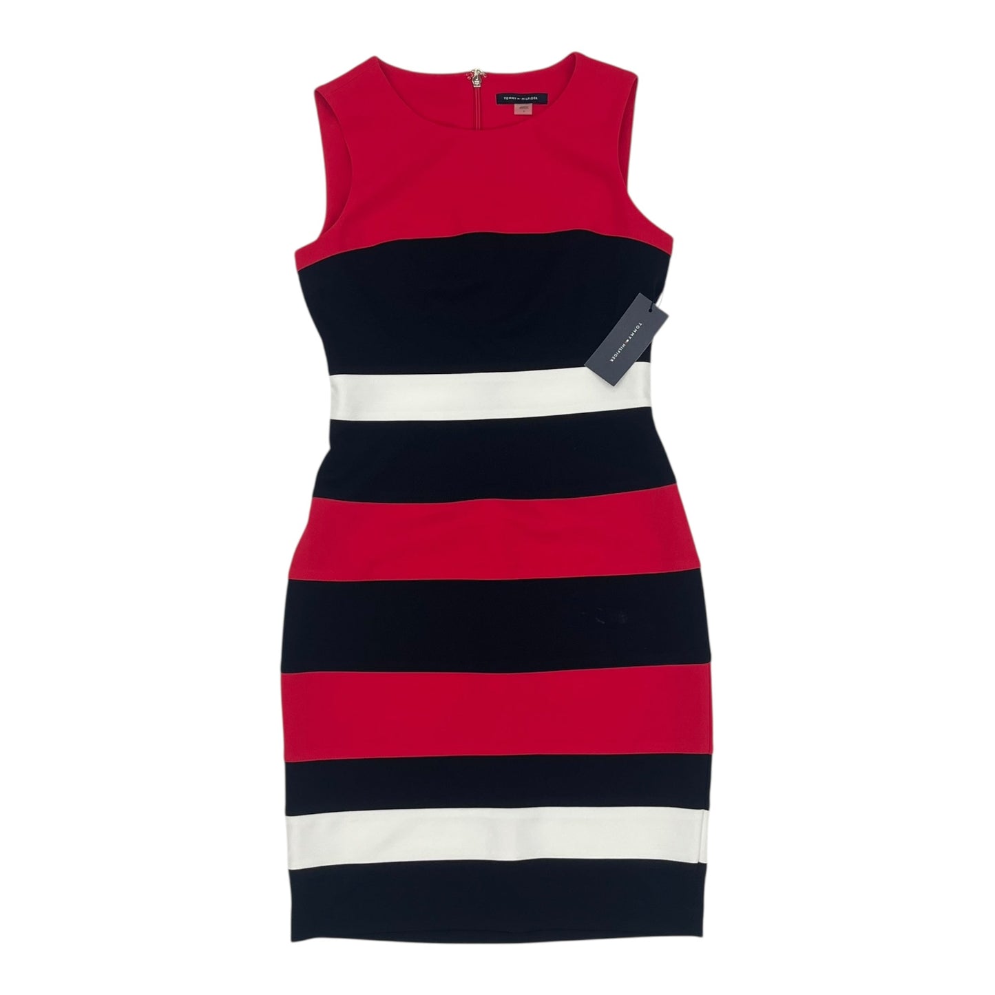 Dress Work By Tommy Hilfiger In Blue & Pink, Size:2