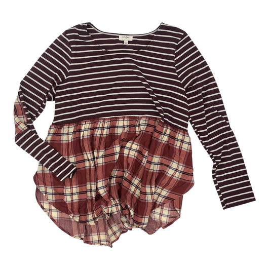 TOP LS by UMGEE in MAROON, Size:L