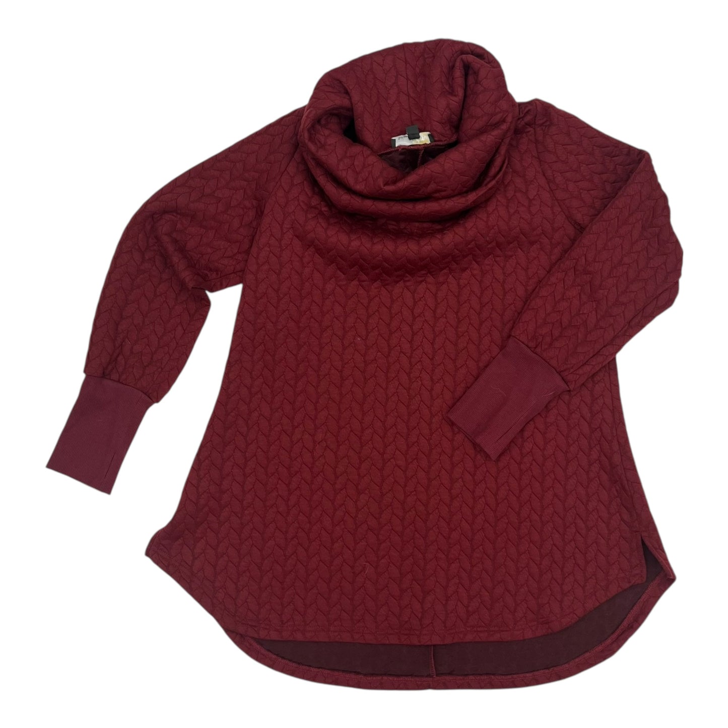 Sweatshirt Collar By Suzanne Betro In Maroon, Size:Xl