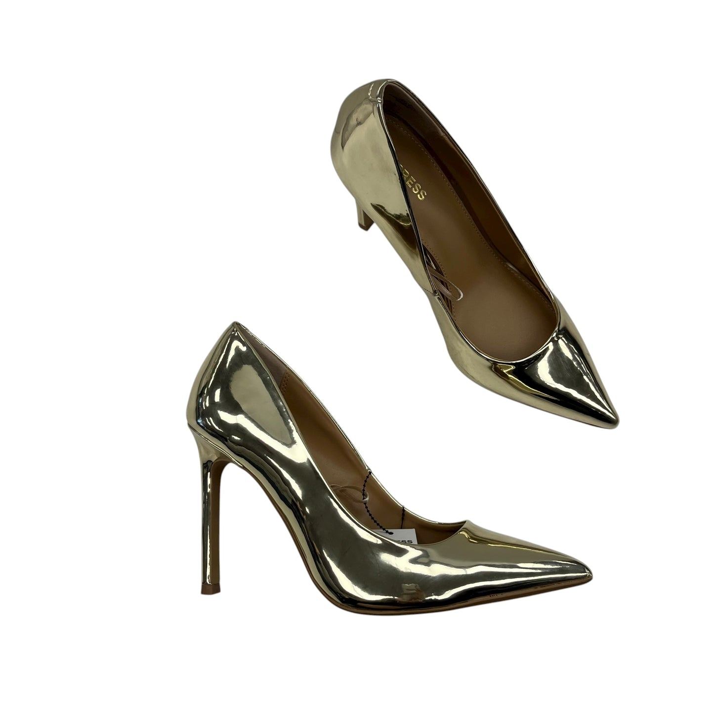 Shoes Heels Stiletto By Express In Gold, Size:8