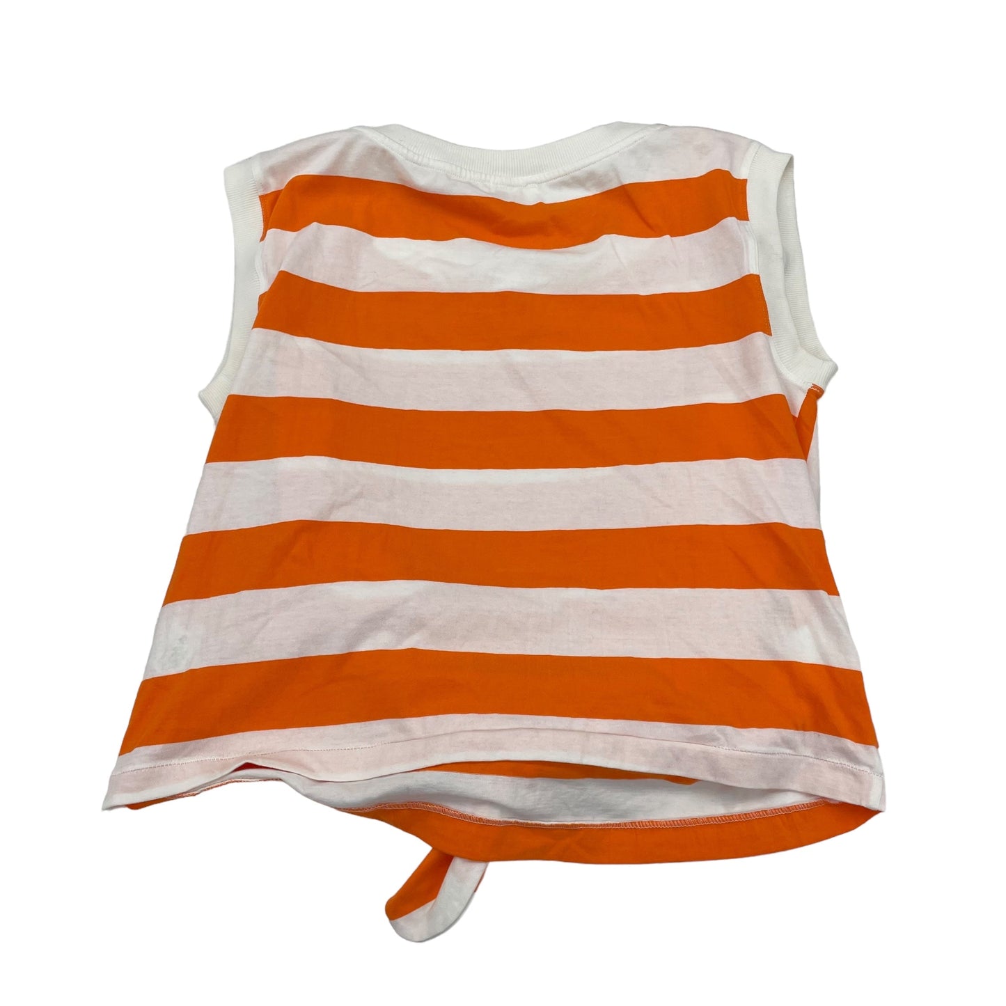 ORANGE & WHITE MAEVE TOP SLEEVELESS, Size M