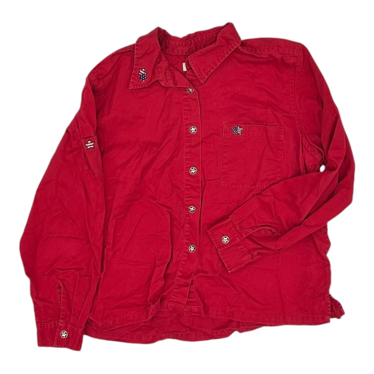 Top Ls By Christopher And Banks In Red, Size:Xl