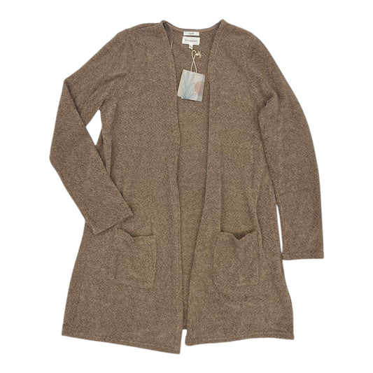 Sweater Cardigan By Blu Pepper In Brown, Size:L