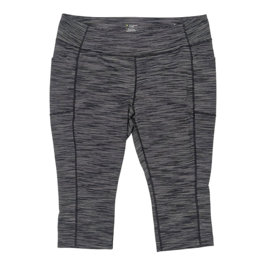 Athletic Leggings Capris By Tek Gear In Black & White, Size:3X