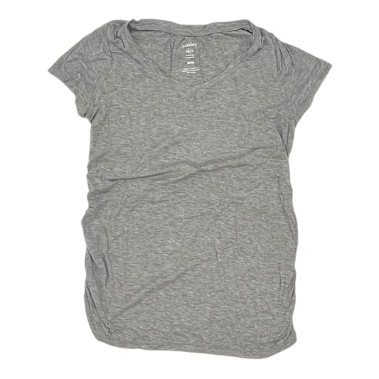 Mat Top Ss By Clothes Mentor In Grey, Size:M