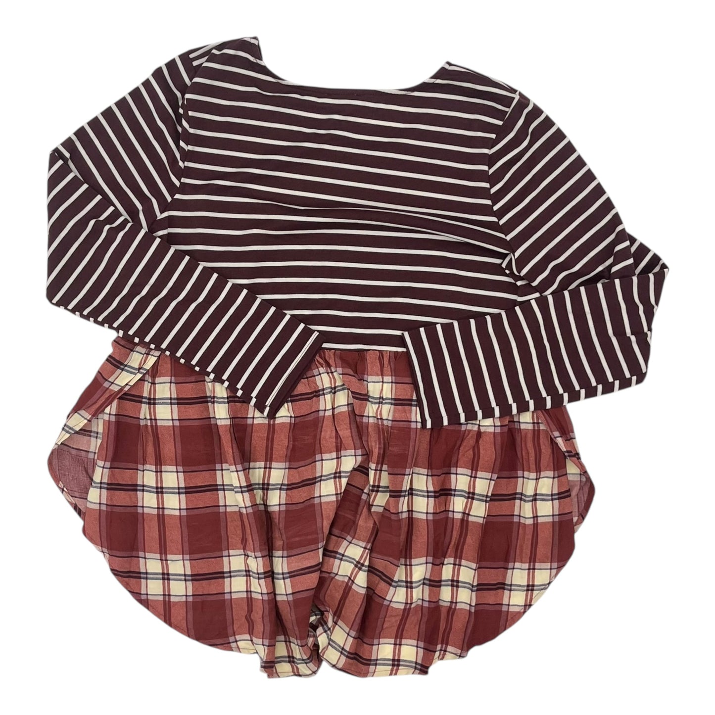 TOP LS by UMGEE in MAROON, Size:L