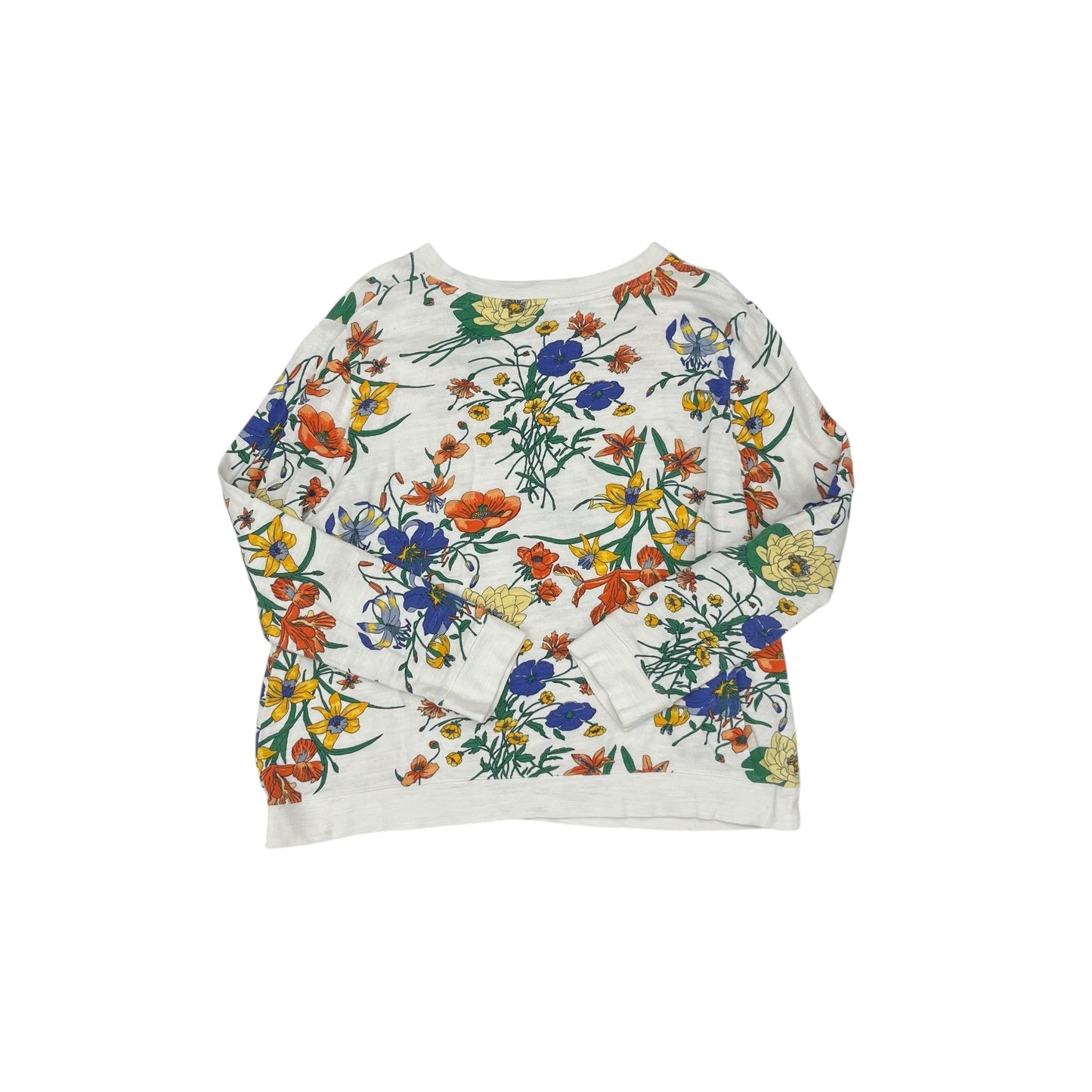 Sweatshirt Crewneck By Talbots In Floral Print, Size:Xl