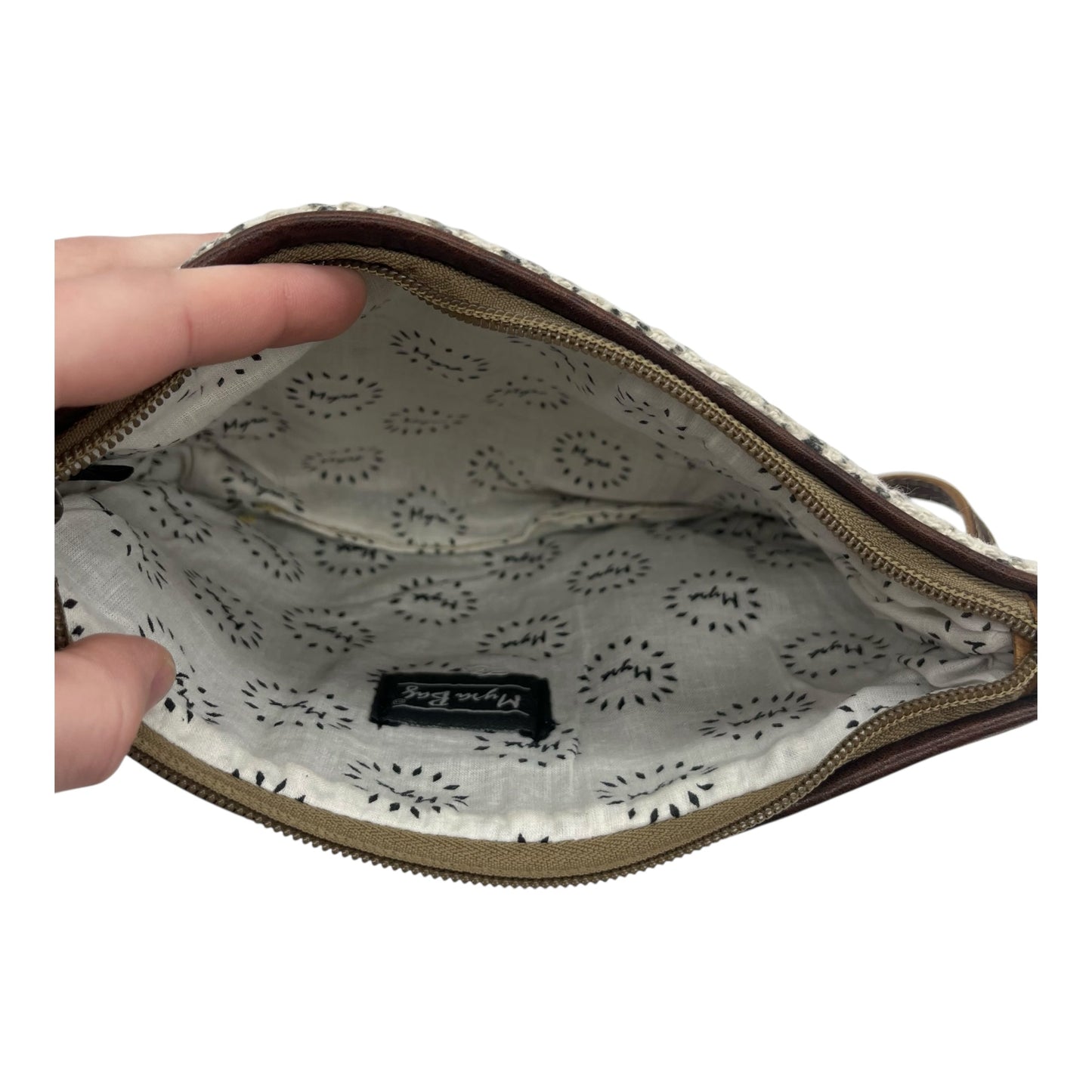 Wristlet By Myra In Brown & Cream, Size:Medium