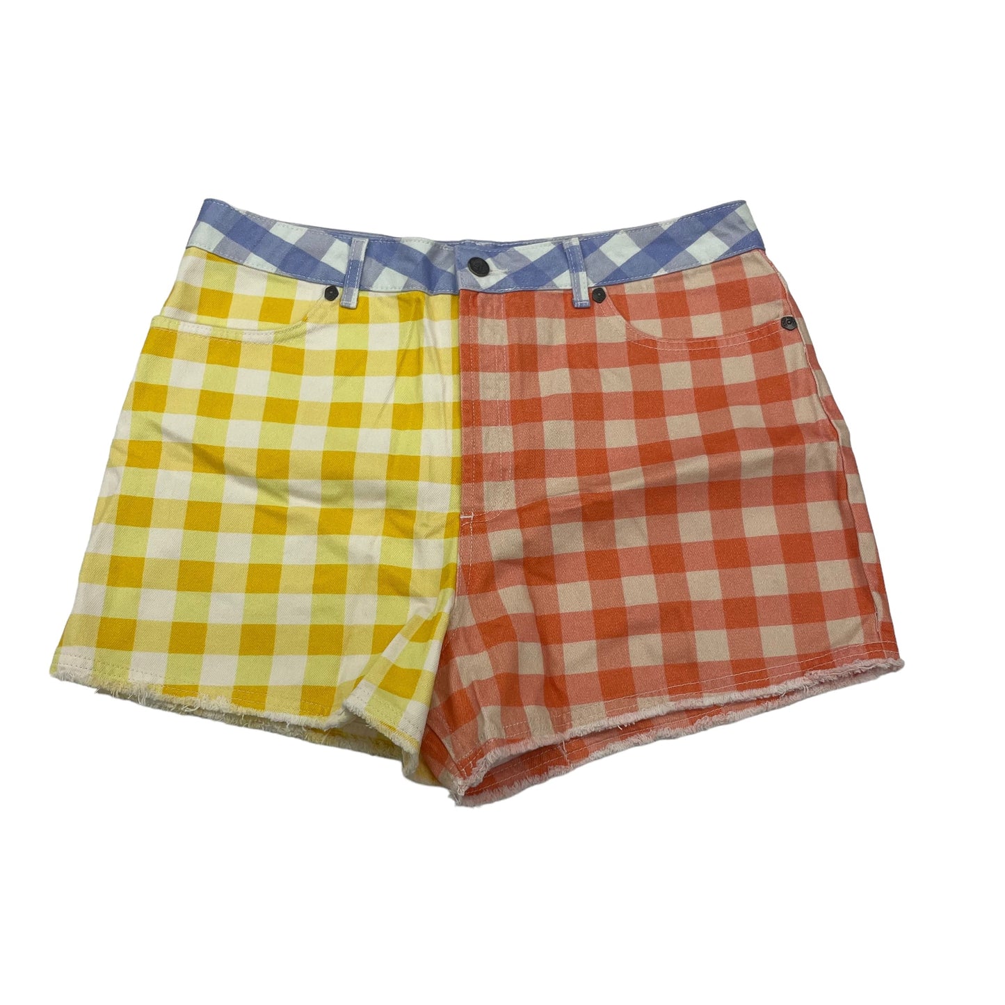 RED & YELLOW ANTHROPOLOGIE SHORTS, Size L